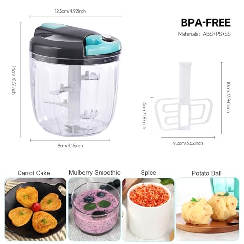 Manual Food Processor Vegetable Chopper