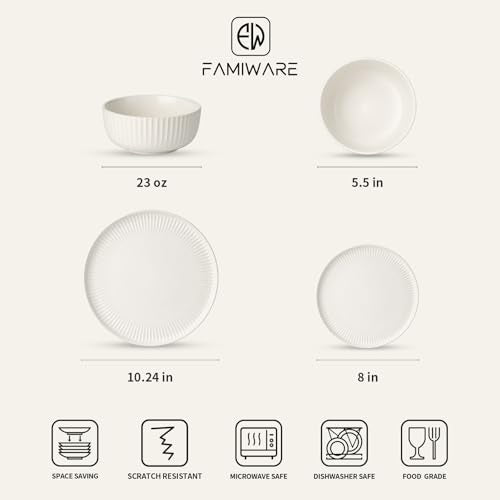 Stoneware Dinnerware Sets for 4 (12 Count)