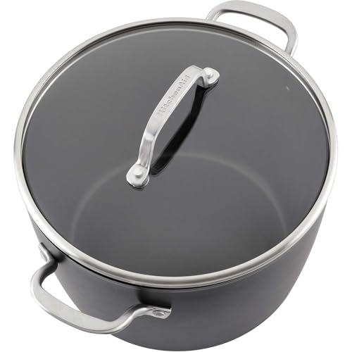 Hard Anodized Induction Nonstick Stock Pot with Lid
