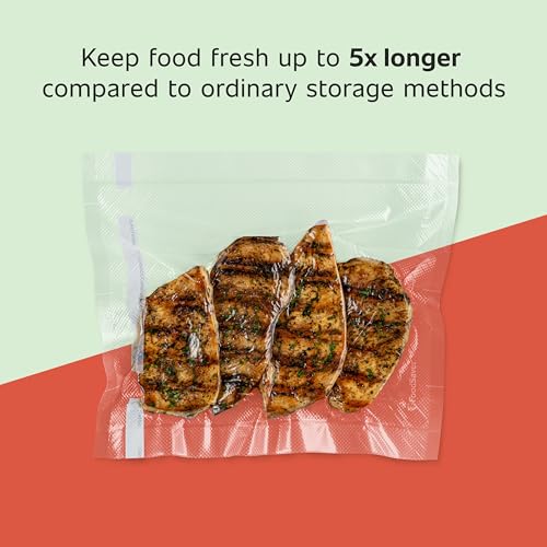 Custom Fit Airtight Food Storage and Sous Vide Vacuum Sealer Bags (3 Count)