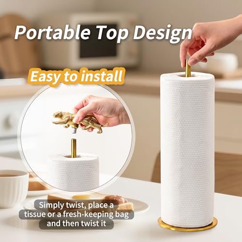 Gold Paper Towel Holder for Countertop