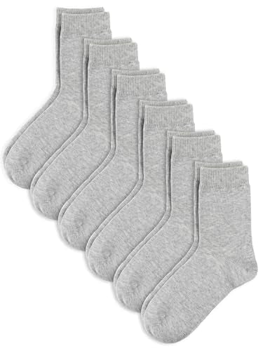 Unisex Kids Boys Girls Soft Cotton School Socks 6 (6 Count)