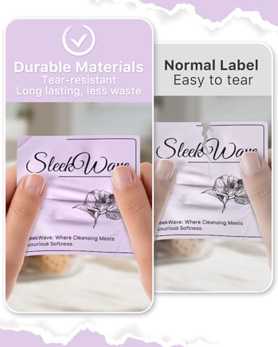 Purple 3" x 3" Square Thermal Label Stickers