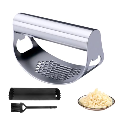 2025 Upgraded Garlic Press Stainless Steel