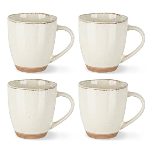 12oz Ceramic Coffee Mugs set of 4 (4 Count)