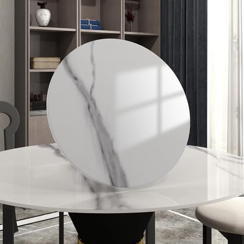 23.6" Lazy Susan for Table Top Sintered Stone Rotating Serving Tray for Dining Table