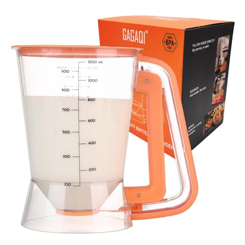Pancake Batter Dispenser 5 Cup with Sturdy Handle (40 Ounce)