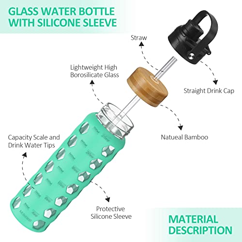 24oz Glass Water Bottle