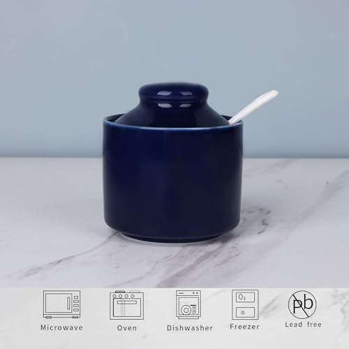 8 oz Sugar Bowl with Lid and Spoon