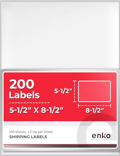 5-1/2 x 8-1/2 in 200 Address, Mailing and Business Sticker Labels (220 Count)