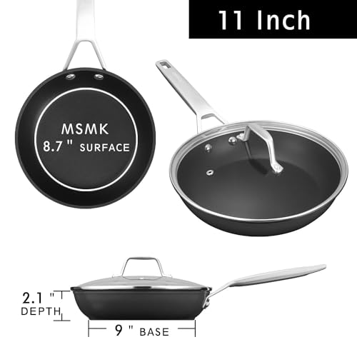 11 Inch Nonstick Frying pan with Lid