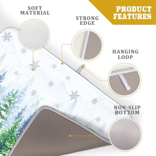 Winter Forest Dish Drying Mats