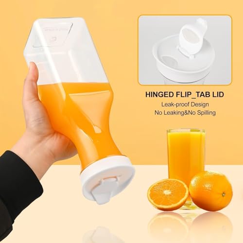 Set of 4 Plastic Carafe with Lid (4 Count)