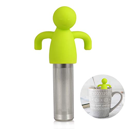 Stainless Steel Tea Infuser Steeper for Loose Tea Extra Fine Mesh Green