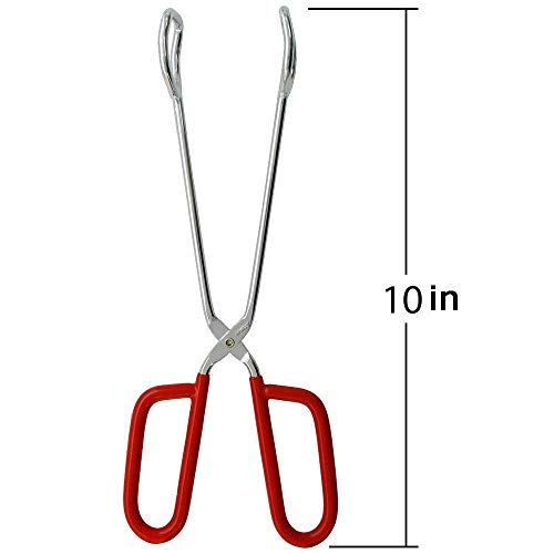 10 Inch Heavy Duty Stainless Steel Kitchen Tongs (2 Count)