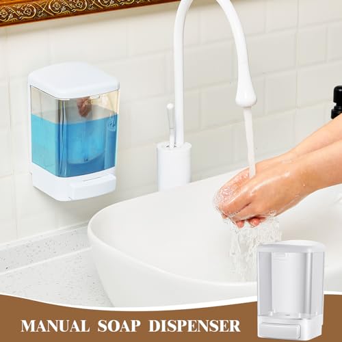 2 Pcs Wall Mounted Soap Dispenser (2 Count)