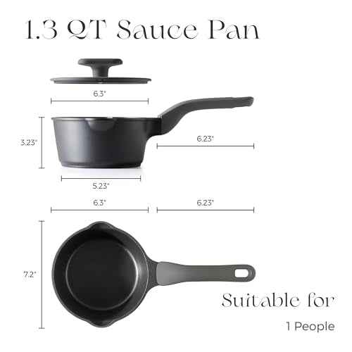 Ceramic Nonstick Saucepan with Lid