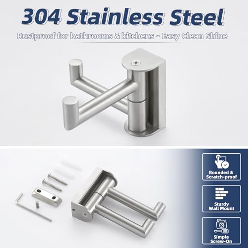 Double Swivel Towel Hook