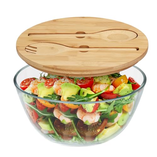 Glass Salad Bowl
