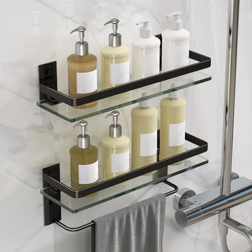 Bathroom Shelves Wall Mounted (2 Count)