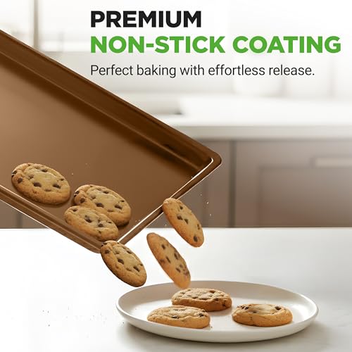 2 Piece Nonstick XL Cookie Sheets for Baking (2 Count)