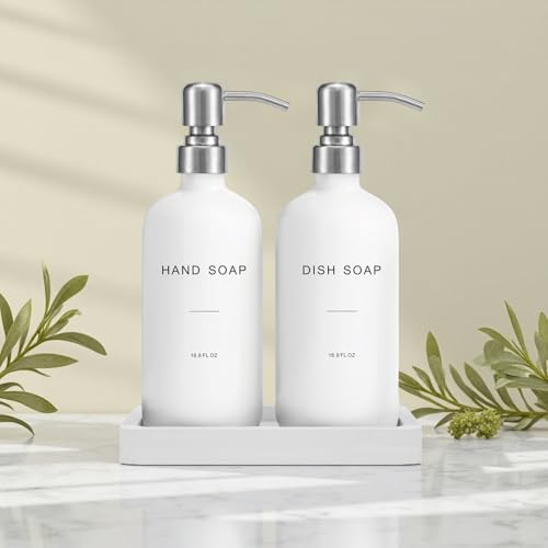 White Soap Dispenser for Kitchen Sink