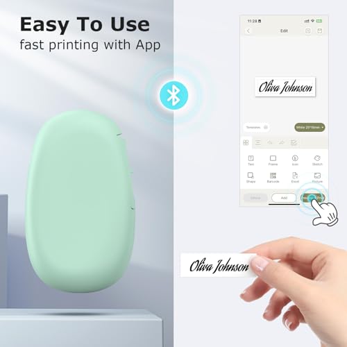 E10 Bluetooth Label Maker Machine with Tape