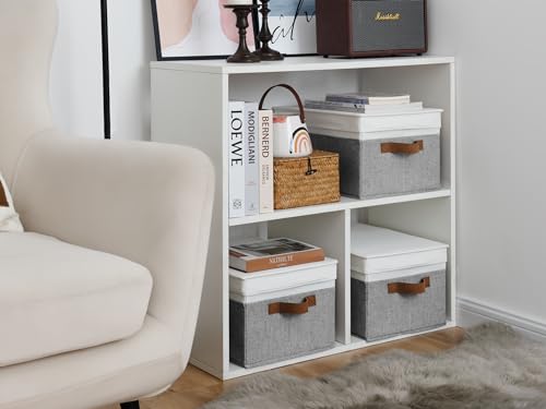 Fabric Storage Bins with Lids (3 Count)