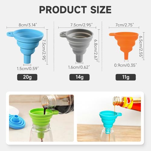 Kitchen Funnel Set (3 Count)