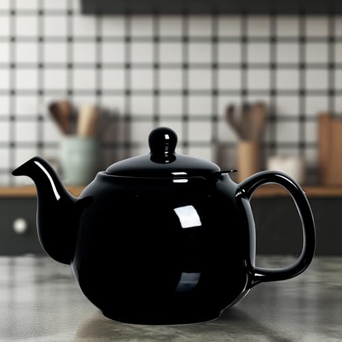 Porcelain Tea Pot with Stainless Steel Tea Infuser