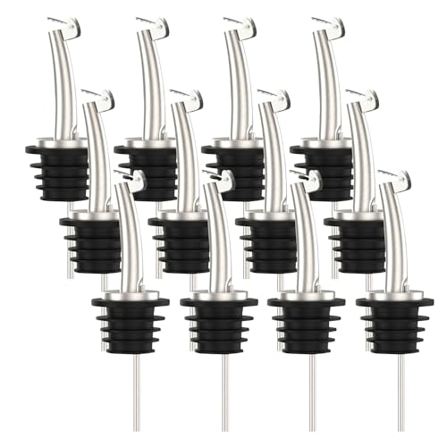 12 Pcs Oil Spout Liquor Bottle Pourer Spouts for About 3 (12 Count)