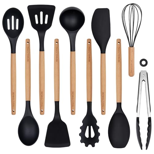 Silicone 10 Pcs Kitchen Cooking Utensils Set (10 Count)