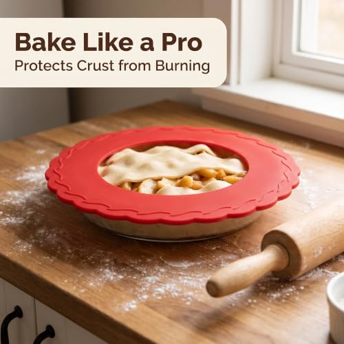 4 Pcs Mini Silicone Pie Crust Shields for 4 (4 Count)