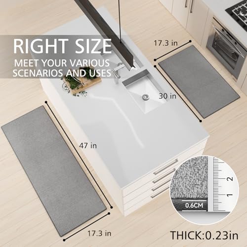 Kitchen Mat Set of 2 PCS (2.82 Sq Ft)