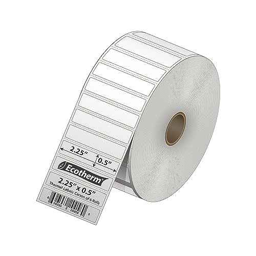 2.25" x .5" Thermal Labels (25200 Count)