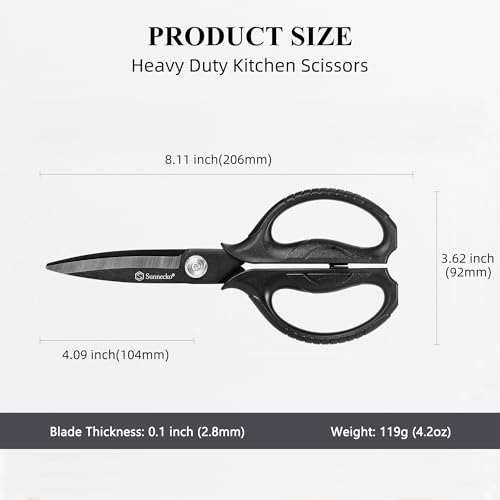 Kitchen Scissors All Purpose Heavy Duty Scissors Titanium Coated