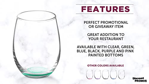 Stemless Wine Glasses by ARC 5.5 oz. Set of 12 (10 Count)