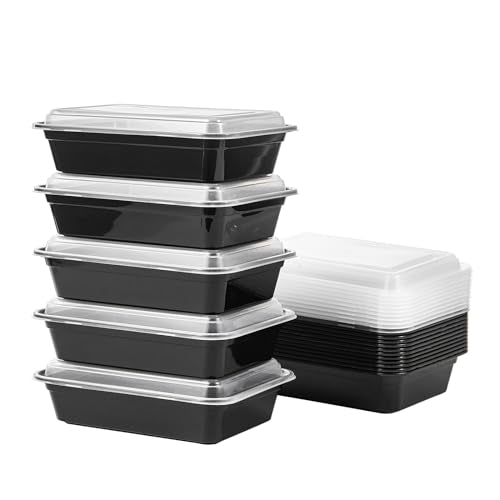 24 oz Meal Prep Containers With Lids Reusable 150 Pack Extra (150 Count)