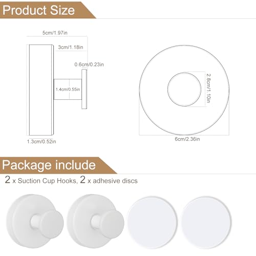 Suction Cup Hooks for Shower