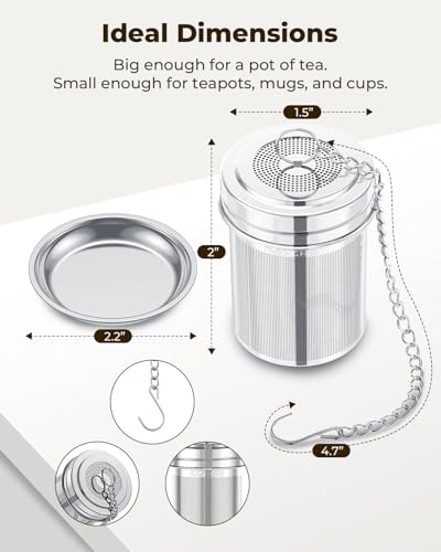 2 Pack Tea Strainers for Loose Tea