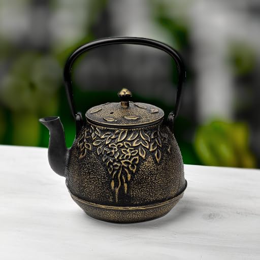 Tea Kettle TOPTIER Japanese Cast Iron Tea Pot for Stove Top