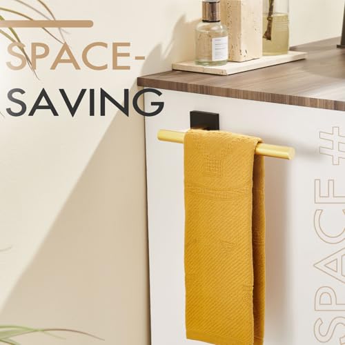 Bathroom Towel Bar Hand Towel Holders Wall Mount Toilet Kitchen Cabinet Paper Holder Stainless Steel Bath Hardware Black with Gold