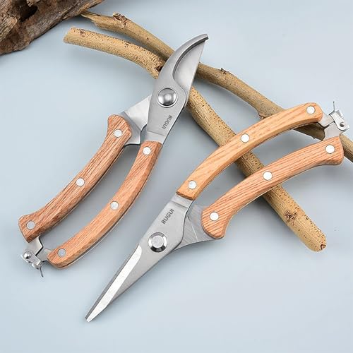 8” Wood Handle Garden Scissors