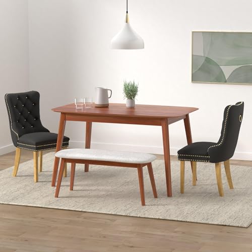 Black and Gold Velvet Dining Chairs Set of 2 (2 Count)