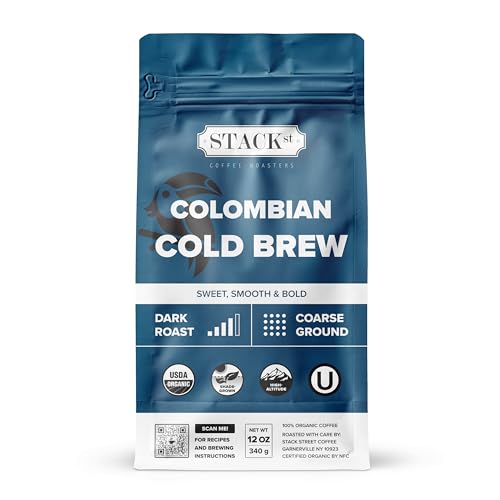 Organic Cold Brew Coffee Coarse Ground 12 OZ (12 Ounce)