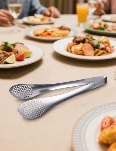 11Inch Kitchen Cooking Food Tongs Stainless Steel Buffet Tongs