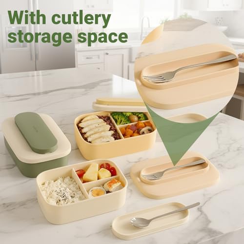 Silicone Bento Box Lunch Box for Adults