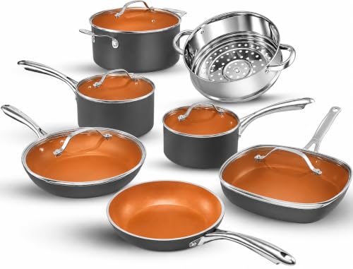 12 Pc Ceramic Cookware Set (12 Count)
