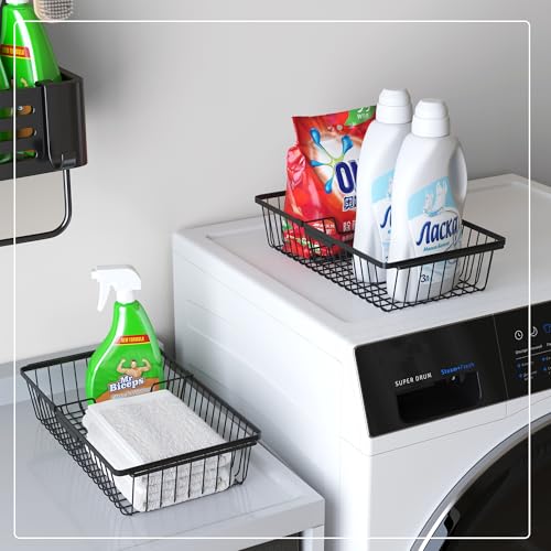2 PACK】Wire Baskets for Organizing (2 Count)