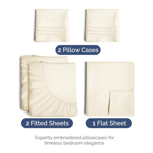 Split King Size 5 Piece Sheet Set